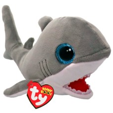 М'яка іграшка Ty Beanie Babies Сіра акула Finnegan 15 см (37376)