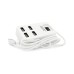 Концентратор Voltronic USB 2.0 to 4xUSB with power switch white (YT-HWS4-W)