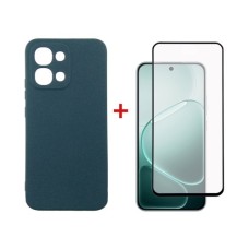 Чохол до мобільного телефона Dengos Carbon + glass Oppo A6 Pro Blue (DG-KM-187)