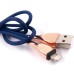 Дата кабель USB 2.0 AM to Lightning 1.0m blue Dengos (NTK-L-SET-DBLUE)