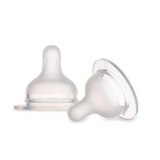 Соска Canpol babies силіконова до пляшечки S-Shape L (середня) 2 шт (59/893)