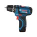 Шуруповерт Bosch GSR 12V-15 12В, 2х2А/год, 15-30Нм, 0-400/400-1300об/хв, набір 10 біт, кейс (0.601.868.10G)