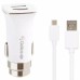 Зарядний пристрій Gelius Pro Apollo GP-CC01 2USB 3.1A + Cable Type-C White (00000071435)