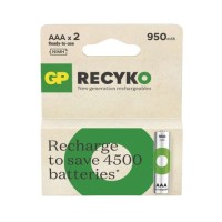 Акумулятор Gp AAA 950mAh ReCyko HR03 1.2V (2 battery pack) (100AAAHCER21-2TLB2 / 4891199212628)