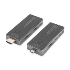 Адаптер HDMI extender 30m USB-C to HDMI 4K UHD wireless black Digitus (DS-55324)