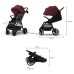 Коляска Kinderkraft Grande 2 Burgundy (KSGRAN02BRG0000) (5902533929573)
