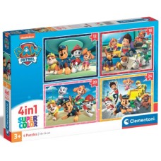 Пазл Clementoni 4 в 1 Paw Patrol, 12,16,20 та 24 елементи (21513.00)