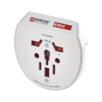 Перехідник Travel Adapter EU to USA,GB,JP,CN,AU,DE,HU,SI CZ,SK,PL EMOS (P0055N)