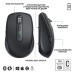 Мишка Logitech MX Anywhere 3S for Business Wireless/Bluetooth + Mouse Pad Studio Series Graphite (MX910-006958)