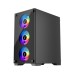 Корпус для ПК 1stPlayer X2-M-BK-4F1-PS-600FK-EU