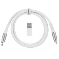 Дата кабель USB-C + USB A to USB-C 1.0m Double-Sleeved Geek white Keychron (CAB20_KEYCHRON)
