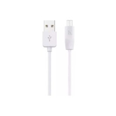 Дата кабель USB 2.0 AM to Micro 5P 2.0m 2.4A PVC X1 white HOCO (6957531042686)