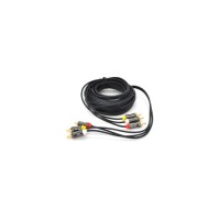 Кабель мультимедійний 3xRCA M to 3xRCA M 5.0m black VEGGIEG (YT-AV304)