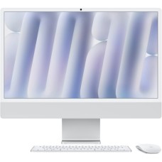 Комп'ютер Apple 24" iMac Retina 4.5K / Apple M4 (10-c/CPU, 10-c/GPU), 16, 512, Silver, Model A3137 (MWUV3UA/A)