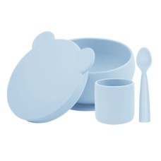 Набір дитячого посуду MinikOiOi BLW Set I - Mineral Blue (101070056)