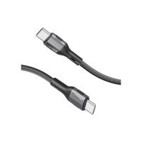 Дата кабель USB-C to USB-C 1.2m 60W PD FletchLink-CC black Promate (fletchlink-cc.black)