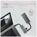 Концентратор AXAGON USB-C to 2xUSB-A + 2xUSB-C 10Gbps 0.13m gray (HMC-4G2)