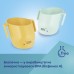 Набір дитячого посуду Canpol babies ергономічна кружка для навчання самостійного пиття, жовта (74/060_yel)