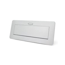 Розетка Voltronic J29L, дві розетки + 2*USB, напольна, висувна (21889)