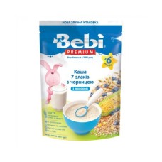 Дитяча каша Bebi Premium молочна 7 злаків з чорницями +6 міс. 200 г (8606019654382)