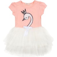 Плаття Breeze з лебедем (14253-104G-peach)