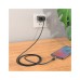Дата кабель USB 2.0 AM to Micro 5P 1.0m 2.4A magnetic PVC X52 black HOCO (6931474735539)