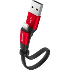 Дата кабель USB 2.0 AM to Lightning 0.23m 2A black/red Baseus (CALMBJ-B91)