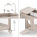 Дитячий манеж Kinderkraft с пеленатором Leody Up Beige (5902533930128)