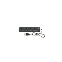 Концентратор Voltronic USB 2.0 to 7xUSB with switches black (YT-H7SHS-B)