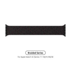 Ремінець до смарт-годинника Armorstandart Braided Solo Loop для Apple Watch 42 (Series 11-10)/41/40/38 Black Unity Size 4 (132 mm) (ARM64895)