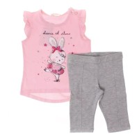 Набір дитячого одягу Breeze DANCE OF STARS (13373-104G-pink)