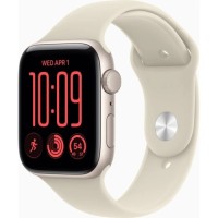 Смарт-годинник Apple Watch SE 3 2026 GPS + Cellular 40mm Starlight Aluminium Case with Sand Sport Band - S/M (MJLC4RK/A)