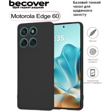 Чохол до мобільного телефона BeCover Silicone Motorola Edge 60 Black (713770)