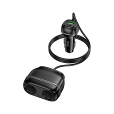 Зарядний пристрій HOCO HOCO Z59 Rank 48W dual port USB-C PD30W + USB QC3.0 Black (6942007641500)