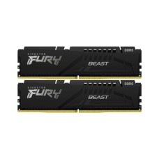 Модуль пам'яті для комп'ютера DDR5 32GB (2x16GB) 6000 MHz Fury Beast Black Kingston Fury (ex.HyperX) (KF560C36BBE2K2-32)