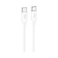 Дата кабель USB-C to USB-C 1.0m Magic silicone PD 60W X87 white HOCO (6931474783264)