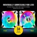 Кулер до корпусу Corsair QL Series, WHITE QL120 RGB (CO-9050104-WW)