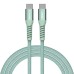 Дата кабель USB-C to USB-C 1.2m Magnetic 100W green Verbatim (31855)