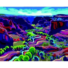 Картина по номерам ZiBi Кольоровий каньйон 40*50 см ART Line (ZB.64109)
