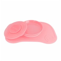 Набір дитячого посуду Twistshake Pastel Pink килимок з тарілкою (78129)