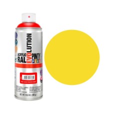 Фарба-аерозоль Pintyplus на водній основі Evolution Ral 1021 Жовта 400 мл (8429576170207)