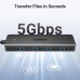 Концентратор Ugreen USB 3.0 to 4хUSB 3.0 1.0m Space Gray CM219 (35574)