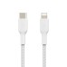 Дата кабель USB 2.0 AM to Lightning 1.0m braided white Belkin (CAA004BT1MWH)