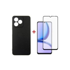 Чохол до мобільного телефона Dengos Kit for Realme C53 case + glass (Black) (DG-KM-47)