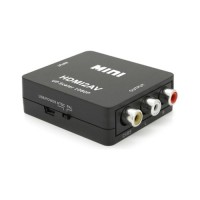 Перехідник HDMI F to 3xRCA F AV 720P/1080P black Voltronic (YT-CM-HDMI/AV-B)
