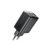 Зарядний пристрій Acefast 2xUSB-C + 1xUSB 67W GaN black (6974316284048)