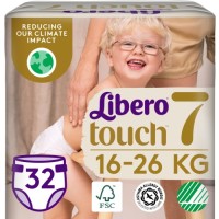 Підгузки Libero Touch Розмір 7 (16-26 кг) 32 шт (7322541750057)
