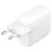 Зарядний пристрій Belkin 30W 2хUSB-С PD PPS white (WCB010VFWH)