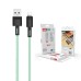 Дата кабель USB 2.0 AM to Lightning 1.0m 5A green XO (NB166-L-1-GR)