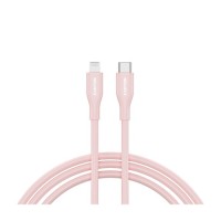 Дата кабель USB-C to Lightning 1.0m CLNM60 C-L 60W MFI Silicon Pink Canyon (CNS-CLNM60SC10PS)